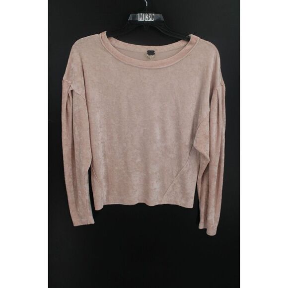 FREE PEOPLE Womens Top Nora Jane Layering Relaxed Pale Pink Size PS OB652252 - Picture 1 of 6